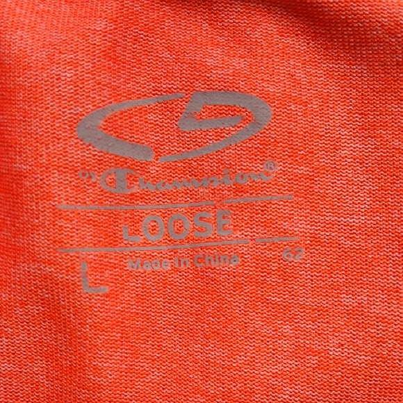 Champion Orange Fitted Cap Sleeve‎ T-Shirt - Picture 2 of 6